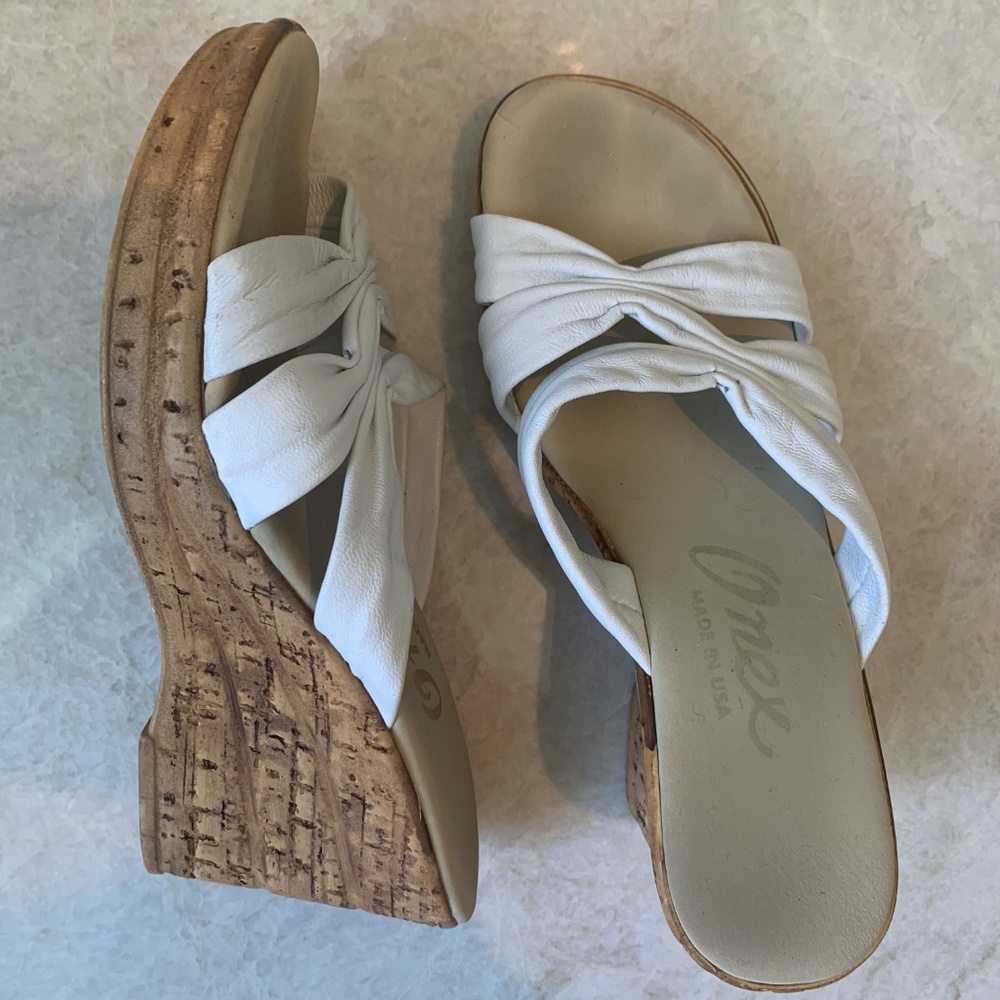 Onex White Wedges